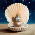 thumbnail image 3 of Heffernan, Lucia 12x12 Black Modern Framed Museum Art Print Titled - The World Is Your Oyster, 3 of 5