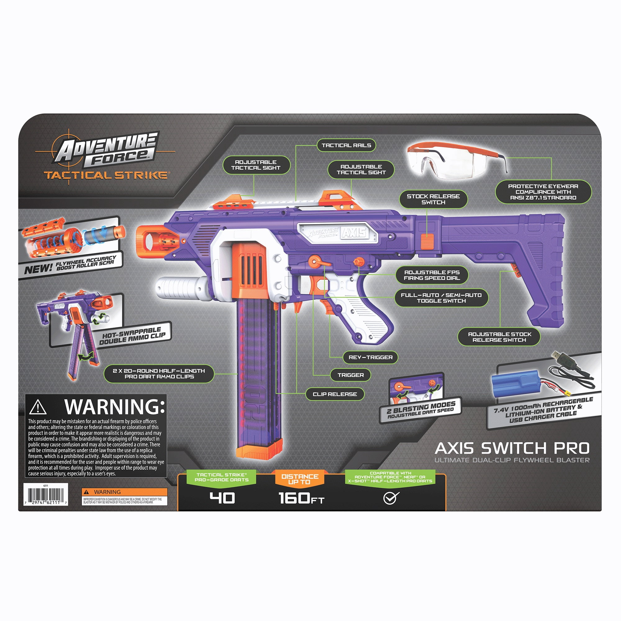 Adventure Force Tactical Strike Axis Switch Pro Motorized Dart
