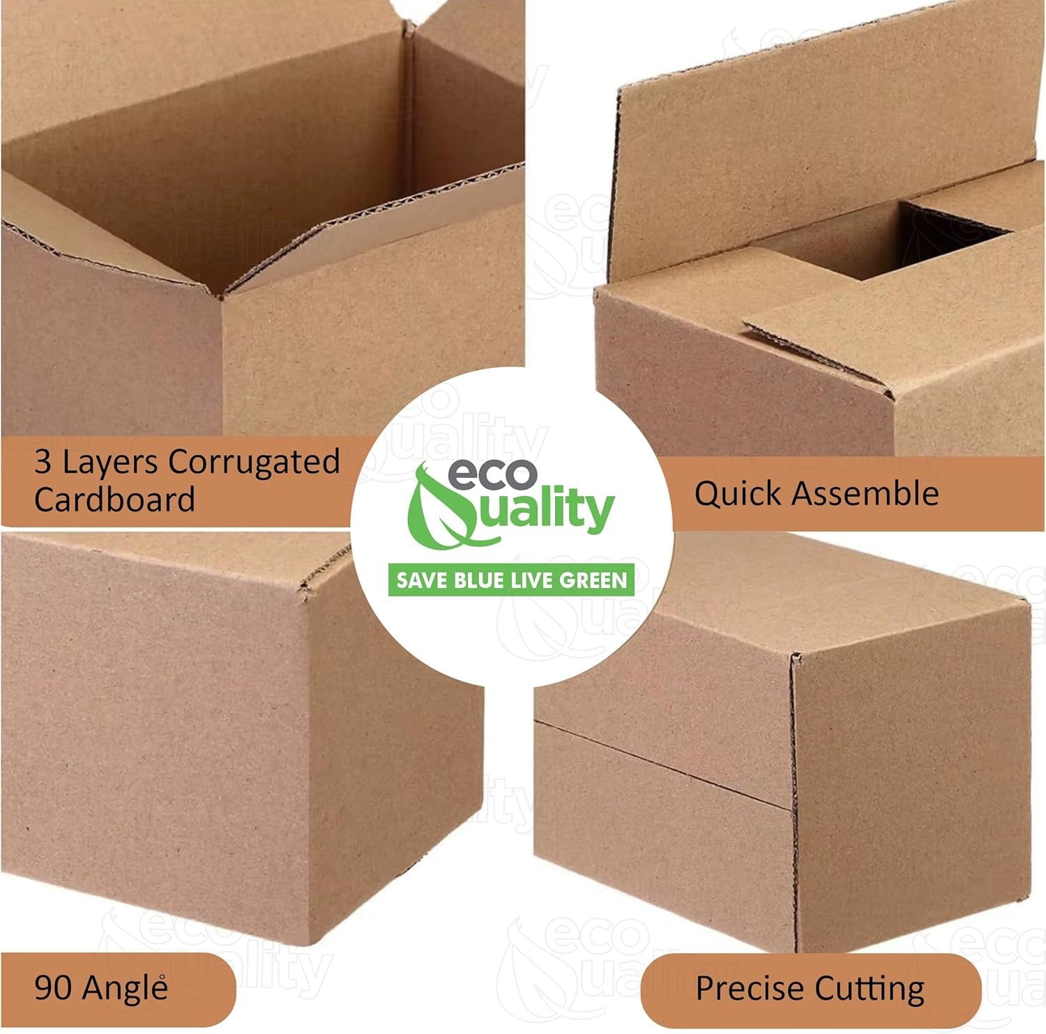 20x20x20 Large Moving & Shipping Boxes, Extra Strength, Heavy-Duty Corrugated Cardboard Boxes for Packing, Storage, Shipping (5)