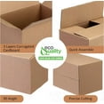 thumbnail image 4 of 20x20x20 Large Moving & Shipping Boxes, Extra Strength, Heavy-Duty Corrugated Cardboard Boxes for Packing, Storage, Shipping (25), 4 of 7