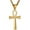 B, variant on 1pc Men's Stainless Steel Crosses Religious Pendant Necklace 22+2