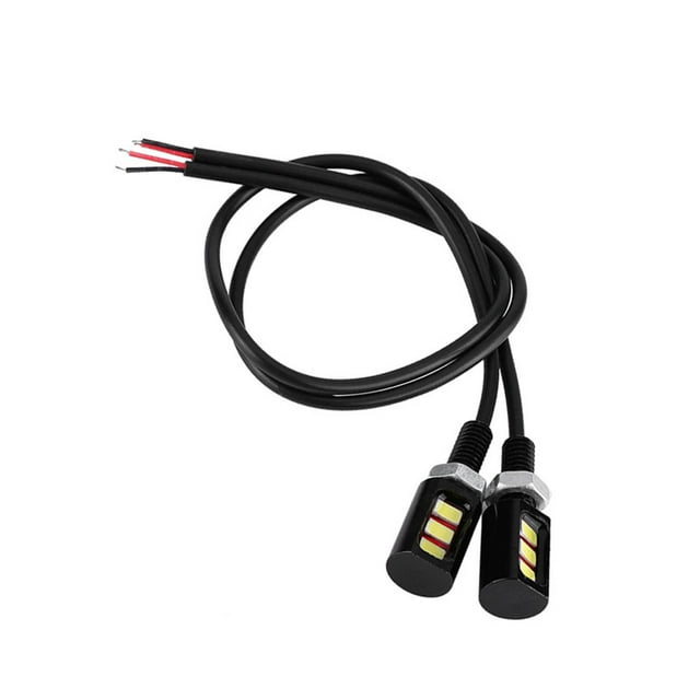 Universal Motorcycle LED License Lamp,2 PCS 12V 3W Car Number Plate Light Bulb for 12V Car Motorcycle