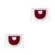 thumbnail image 3 of Naiovety Delantal de poliéster Color sólido Cocina moderna Reemplazo Lindo Encaje Coffee House Maid Medio delantales con bolsillo Vino rojo Vino rojo 2piezas, 3 of 6
