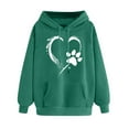 thumbnail image 4 of ATENAR Womens Hoodies,Hoodies for Women,Pullover,Soft,Comfort Fit,Polyester,Mint Green,2XL(US:12), 4 of 5