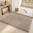 thumbnail image 3 of Chenille Tufted Bath Mat 18x30 Inch Absorbent Non Slip Rug Thick Plush Floor Mat for Bathroom Bedroom Entryway Kitchen and Home Decor, 3 of 5