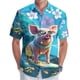 thumbnail image 4 of Camisa de playa con botones para hombre, estampado digital 3D, patrón de pollo, camisa hawaiana para surfear para hombre, camisas casuales de manga corta de talla grande, 4 of 5