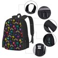 thumbnail image 4 of Vsdgher Colorful Palms Print Backpack for Women Men School Bookbag with Laptop Compartment for College Work Travel, Simple Fashion Casual Daypack, Fit 15" Laptop, 4 of 8