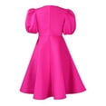 thumbnail image 5 of Sngxgn Women's Shoulder Short Dress Ruched Bodycon Mini Dress(Hot Pink,L), 5 of 9