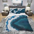 thumbnail image 2 of Designart 'Blue Brazilian Geode' Modern & Contemporary Duvet Cover Set, 2 of 4