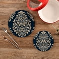 thumbnail image 2 of Boho Patterns Totems Trivet Mats Pot Holders Cotton Woven Non-Slip Heat Resistant for Hot Pots Pans Pats for Cooking Baking Set of 2, 2 of 7