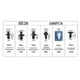 thumbnail image 4 of Riwesomey 100 Uds Clip de sujeción automática para guardabarros de coche, pasador de retención de remache, parachoques para retenedor de panel Vehículos, repuestos y accesorios Mis Tipo 1, 4 of 6