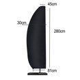 thumbnail image 1 of GLFILL Housse de Parasol Imperméable Premium avec Cordon de Serrage - Protégez Votre Parasol 280cm, 1 of 6