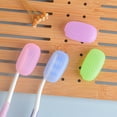 thumbnail image 4 of NICEXMAS 6Pcs Silicone Toothbrush Caps Travel Protective Covers with Storage Case Assorted Colors, 4 of 8