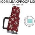 thumbnail image 4 of Stainless Steel Tumbler 40oz, Vintage Christmas Winter Snowflake Leakproof Tumblers Insulated Water Bottle with Straw And Lid, Car Coffee Cups Travel Mug Universal Fits for Water, Iced Tea, 4 of 7
