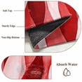 thumbnail image 6 of 2'x6' Rug Runners for Hallways Kitchen, Red Striped Non Slip Entryway Beside Floor Carpet Runner, Modern Gradient Geometric Ripple Stripes Washable Laundry Room Bedroom Throw Rugs Mat for Family Pet, 6 of 8
