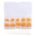 thumbnail image 2 of Happy Date 600Pcs Fishing Hooks Set High Carbon Steel Jig Bait Sharp Fish Hook for Saltwater Freshwater, 2 of 7