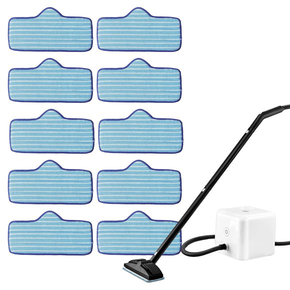 BlueStars 10 Pack Microfiber Pad Compatible with Dupray Neat Steam Cleaner - Durable, Reusable and Machine Washable - Designed for Multiple