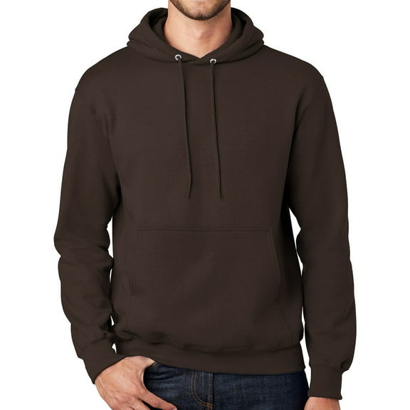 Mens Premium Hooded Hoodie Sweatshirt, Large-Tall Dark Chocolate Brown