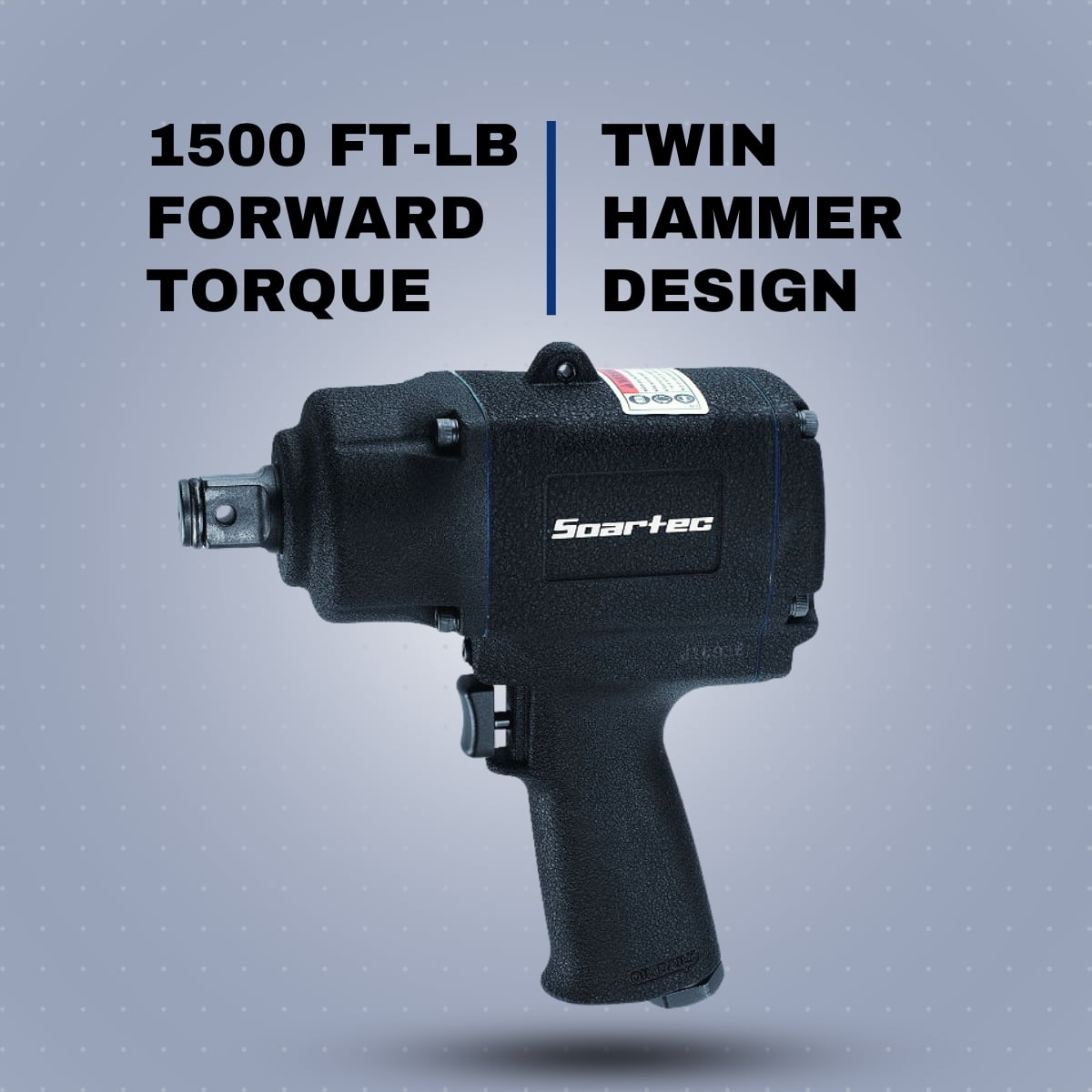 Soartec 3/4″ Air Impact Wrench 1500 ft-lb