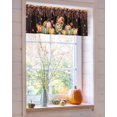 thumbnail image 4 of Valances for Windows Thanksgiving Pumpkin Rod Pocket Cafe Window Treatments Valance Curtains for Kitchen Bathroom Laundry Basement Windows 42"x18", 4 of 6