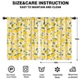 thumbnail image 2 of Blackout Kids Curtains,Lemon and Daisy Yellow Pattern Children's Insulated Curtains Set Of 2,Bedroom Essentials,Toddler Room Decor 42"x54", 2 of 5