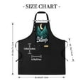thumbnail image 5 of 2 Pack Adjustable Bib Apron Mountain Design 2 Pockets Stylish Cooking Apron for Men & Women, 5 of 6