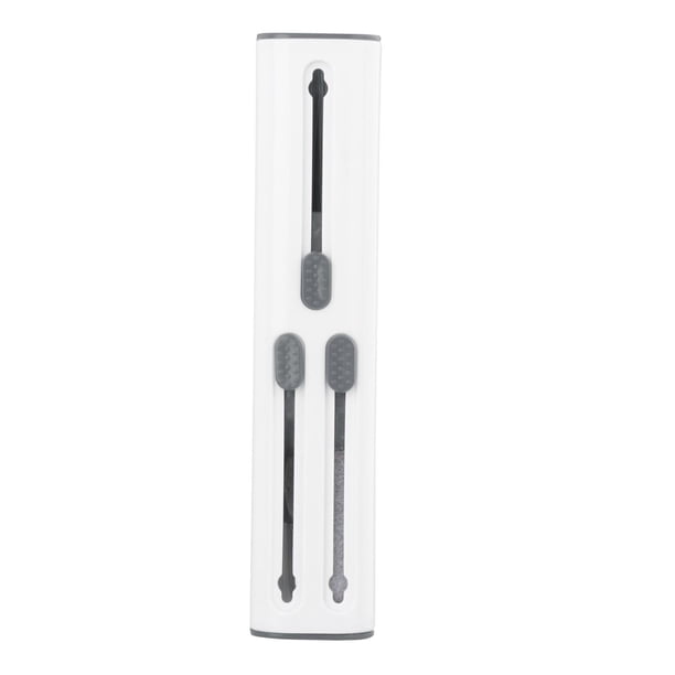 Bolígrafo limpiador de auriculares Bluetooth portátil, cepillo suave, herramientas de limpieza antiobstrucción Gris