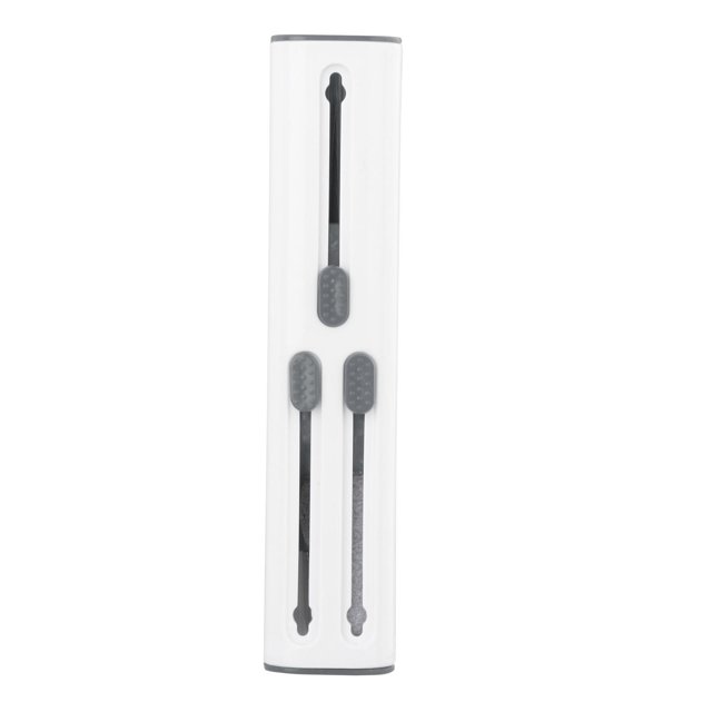 Bolígrafo de limpieza portátil con , accesorios de cepillo limpio, eliminación de polvo antiobstrucción, para cámara, teléfono móvil, Gris