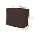 thumbnail image 2 of Bar Cart Cover 12 Oz Waterproof 100% Weather Resistant cart Cover with Air Pockets and Drawstring for Sung Fit (36" H x 40" W x 18" D), Coffee, 2 of 6