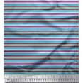 thumbnail image 1 of Soimoi Polyester Crepe Fabric Horizontal Stripe Print Fabric by The Yard 52 Inch Wide, 1 of 1