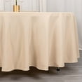 thumbnail image 3 of BalsaCircle 108" Round Premium Polyester Tablecloth Wedding Table Linens Beige, 3 of 8
