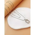 thumbnail image 3 of QQTDFG 2pcs/set Geo Charm Necklace for Women Jewelry for Women Gift for Her Necklace-default, 3 of 4