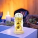 thumbnail image 4 of Fiudx Lámpara Led de Girasol, Diseño de Flor Eterna, Cúpula de Cristal con Base de Madera, Decoración Romántica para El Hogar, Regalo de San Valentín, Día de La Madre, Tamaño 11 X 22 Cm, Funciona con, 4 of 7