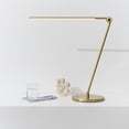 thumbnail image 3 of Brightech Libra 20" LED Table Lamp - Contemporary Minimalist Standing Lamp - Adjustable Pivoting LED Head with Built-in Dimmer and Color Changing LED - Brass, 3 of 11