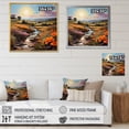thumbnail image 4 of Designart "Farm Summer Fauvist landscape II" Countryside Floater Framed Canvas Art Print, 4 of 7