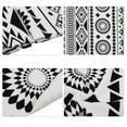 thumbnail image 4 of Unique Bargains 1 Pcs Soft Absorbent Beach Towel Geometry Pattern Classic Design Black White 59'x30' for Beach, 4 of 7