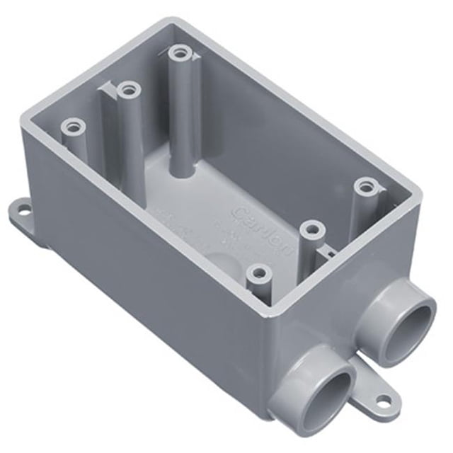 E980FFN-CTN Boîte de Sortie Simple en PVC pour Service de Terrain - 1 Po.