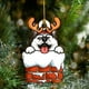 thumbnail image 1 of 1pc Dog Car Interior Pendant Christmas Christmas Tree Decoration Hanging Ornament Decoration, 1 of 4