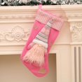 thumbnail image 1 of Ganfancp Nuevo Árbol de Navidad Colgante Fiesta Árbol Decoración Santa Calcetín Tejer Regalo Bolsas de Caramelos Rebajas Hoy Liquidación 1X Calcetín de Navidad para Colgar, 1 of 3