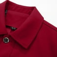 thumbnail image 4 of IYTR Men's Blazer Jacket Long Sleeve Button Up Solid Color Workwear Coat Office Business Blazer Outerwear Red XXXXXXXL, 4 of 6
