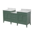 thumbnail image 6 of Eleanor 72" Double Bathroom Vanity with Sage Green Cabinet and Carrara Marble Top, 6 of 6