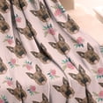thumbnail image 4 of German Shepherd and Pioneer Flower Blanket,Comfortable Soft Flannel Throw Blanket,All Season,Warm Lightweight Blankets for Sofa Bed Couch Living Room Chair,50"x60", 4 of 4