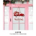 thumbnail image 4 of Vikakiooze New Valentine's Day Wooden Sign Heart Red Pickup Truck Door Pendant Wood Art Wall Decoration, 4 of 9