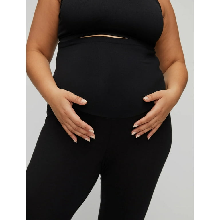 Motherhood Maternity Plus Size Basic Layering Secret Fit Belly Maternity  Leggings 