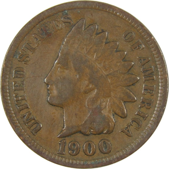 1900 Indian Head Cent G Good Penny 1c Coin
