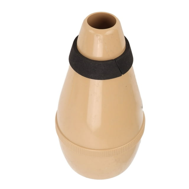 Trumpet , ABS Trumpet Practice Mute Universal Fully Enclosed Lightweight For Band Playing Wood Color