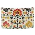 thumbnail image 6 of Yayeee Tapestry Wall Hanging for Bedroom 60" x 51" Living Room Home Wall Art Decor, Beige Floral, 6 of 7