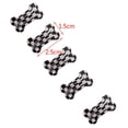 thumbnail image 3 of 5 pcs/set Mini Grid, Stripe Pattern Lightweight Pet Hair Accessories for Small Dogs Bone Shape Pet Hairpin Cat Grooming Supplies Dog Hair Clip Snap Hair Clips WAVE, 3 of 8