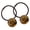C, variant on mdesiwst 2Pcs Women Hair Ropes Transparent Jelly Ball Design High Elasticity Hair Ties No Damage Ponytails Buns Holder Hair Accessories