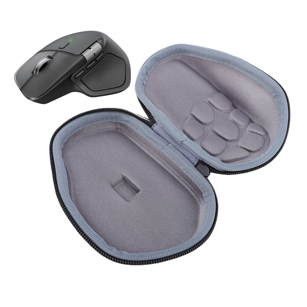 Estuche Rígido Para Mouse Apto Para MX Master 4 3 3S 2S Caja De Transporte De Viaje Para Mouse Inalámbrico Con Ranura De Almacenamiento Para Receptor USB C Negro